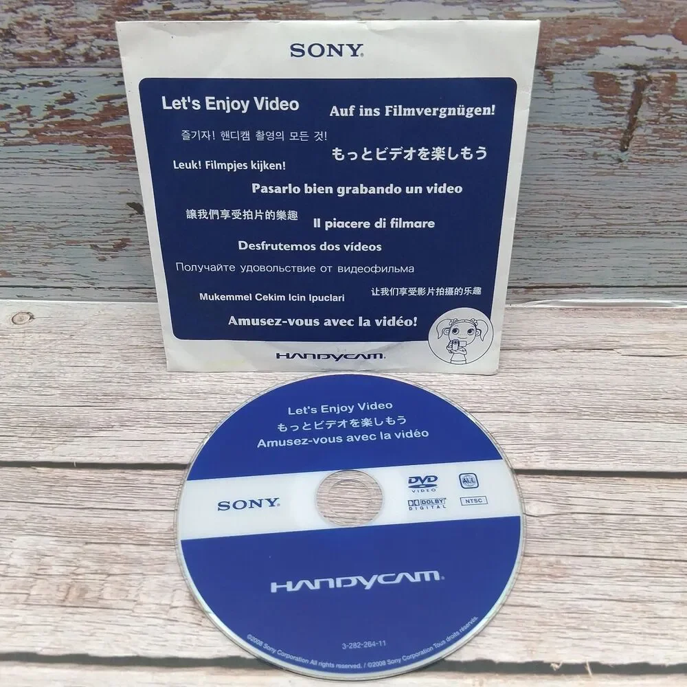 2008 Sony Handycam Let’s Enjoy Video DVD 3-282-264-11